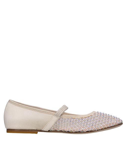 Ballerine in tessuto e strass ELISABETTA FRANCHI LA MIA BAMBINA | F4A3-E0024-1743698BURRO
